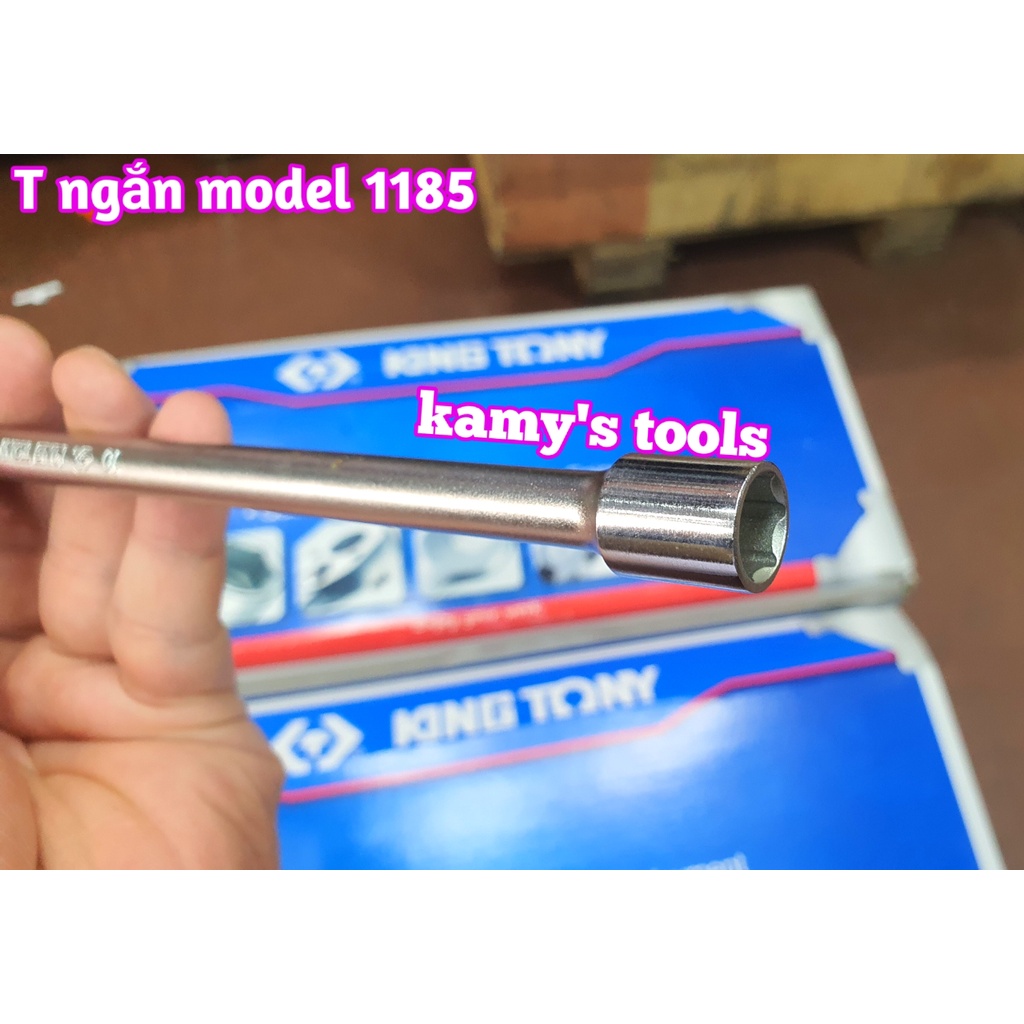 Cần tuýp chữ T đầu ngắn Kingtony model 1185 8mm-19mm