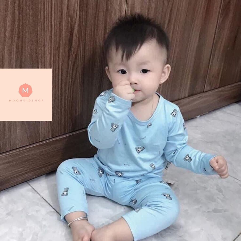 Bộ body MINKY dài tay cho bé CAM KẾT VẢI ĐẸP họa tiết gấu panda, cotton 100% hoàn tiền khi không ưng ý