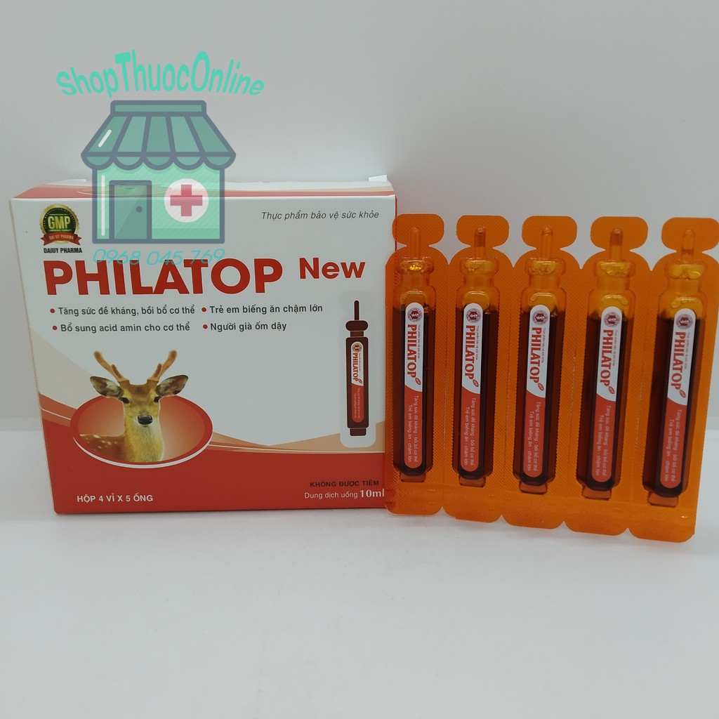 Philatop new đạm ống hộp 20 ống