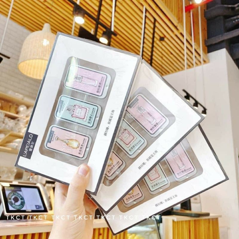 Bộ 3 nước hoa sáp LAPEIALO lưu hương từ 8-12 tiếng, 3 mùi hương khác nhau - nước hoa khô | Thế Giới Skin Care