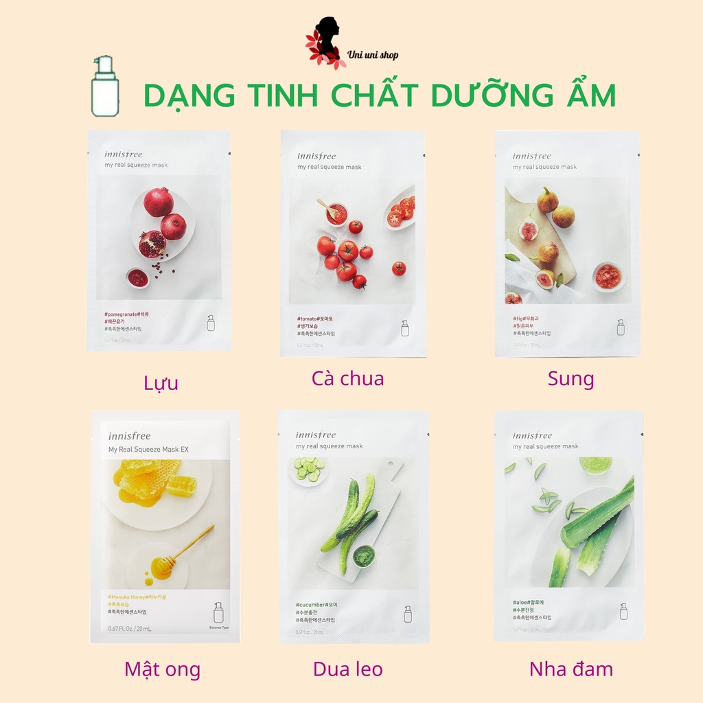 Mặt Nạ Giấy Innisfree My Real Squeeze Mask