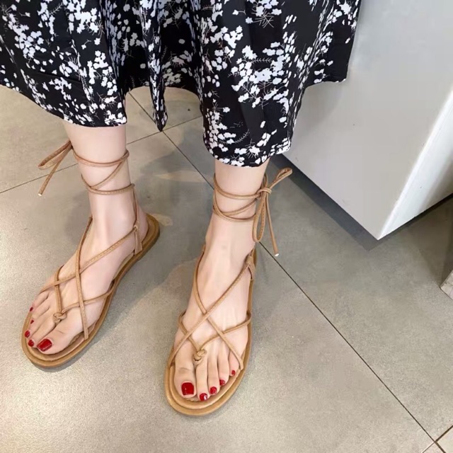 [ODER] Sandal quai chéo buộc dây (có ảnh thật)