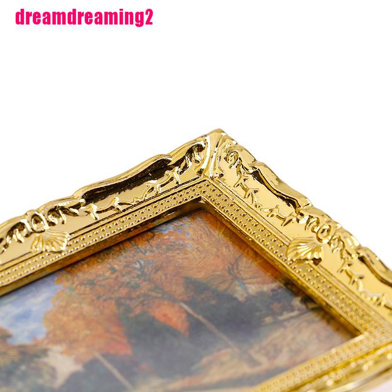 Mô Hình Tranh Sơn Dầu mini Tỉ Lệ 1: 1 Dùng Để Trang Trí Nhà Búp