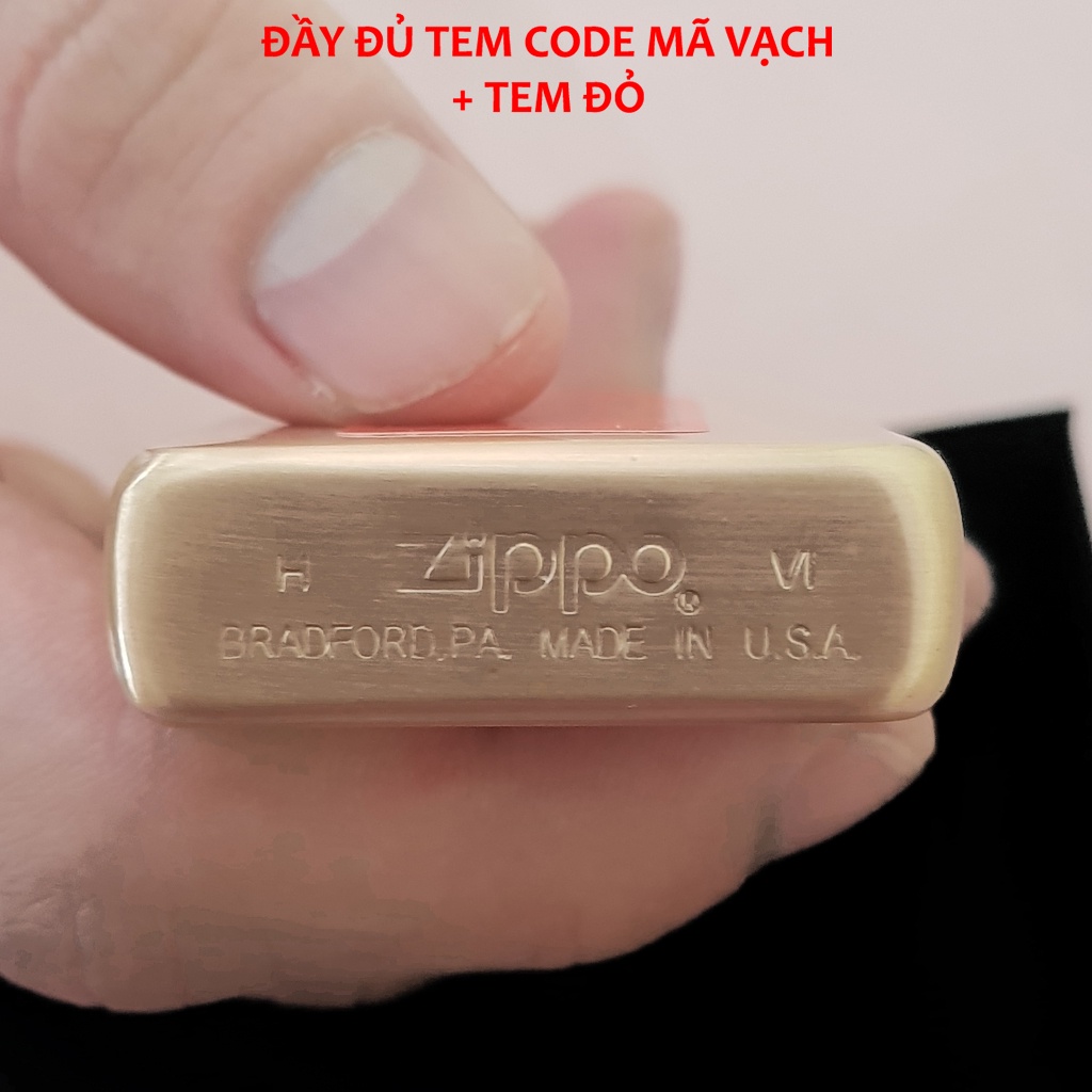 Bật zippo Hồng, hộp quẹt đáy la mã chính hãng vỏ dày