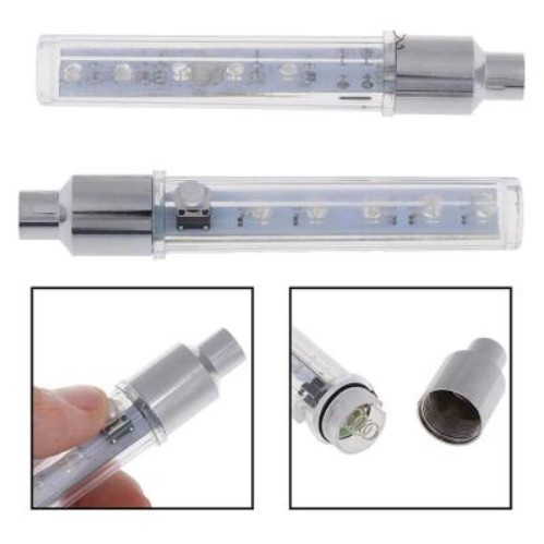 Bộ 2 Đèn Led 5 Bóng Gắn Van Bánh Xe Đạp