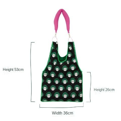 Túi Đeo Chéo Vai Có Dây Đeo Hai Mặt Họa Tiết Graffiti Y2K Dành Cho Nữ