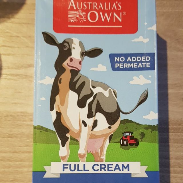 Sữa tươi 1L, Full cream, nhập khẩu Úc