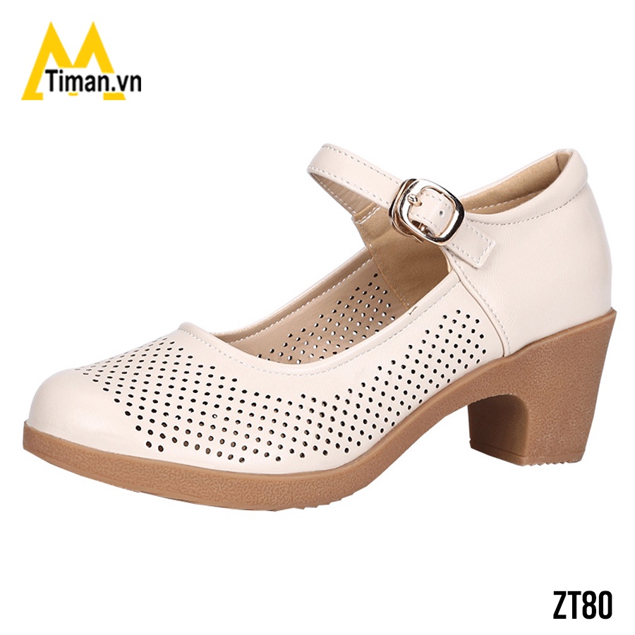 Giày nữ da thật 5cm TIMAN ZT80 tôn dáng khoe chân trẻ trung bảo hành 1 năm
