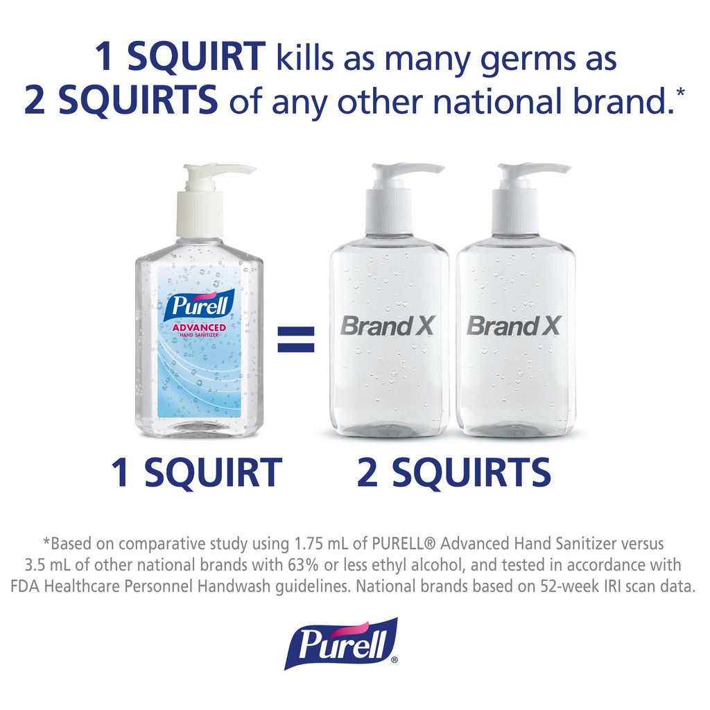 Gel rửa tay khô diệt khuẩn Purell Advanced Hand Sanitizer Refreshing Gel 1L (Mỹ)