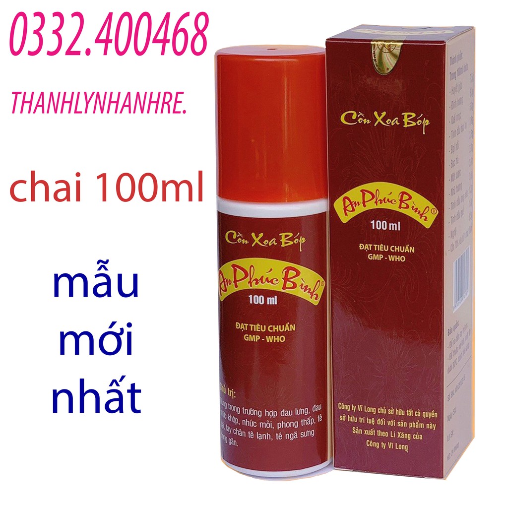 Dầu xoa bóp thảo dược An Phúc Bình (100ml) - giảm đau nhức xương khớp