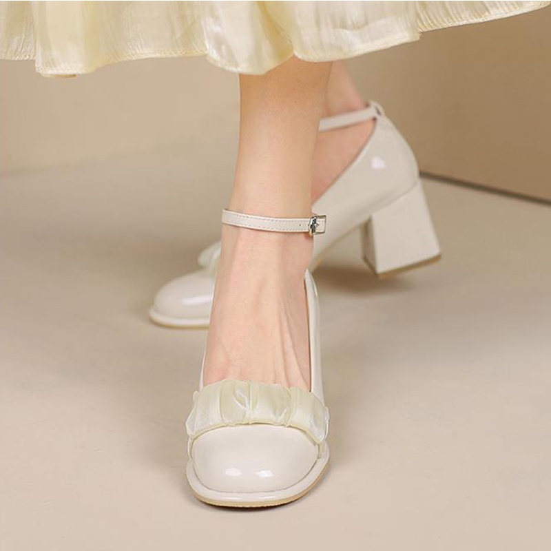 Giày cao gót mary jane dày dặn nhẹ nhàng thích hợp cho nữ