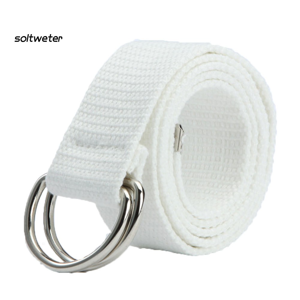 Dây đai bằng vải có khóa gài bằng kim loại thời trang sành điệu cho cả nam và nữ