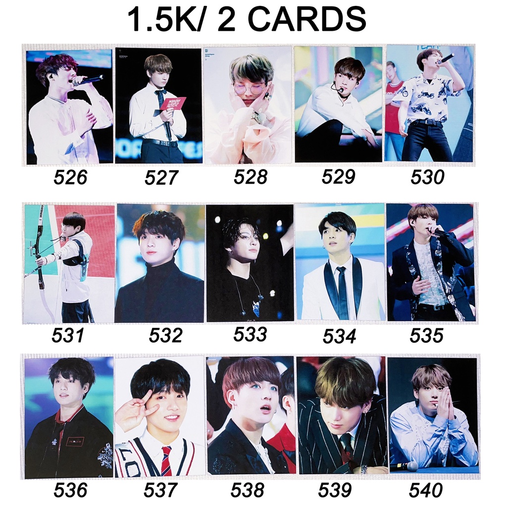 Sale set card BTS JUNGKOOK 5