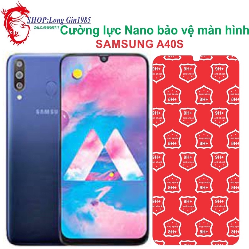 Samsung A40S Cường lực Nano chống va đập chống trầy xước