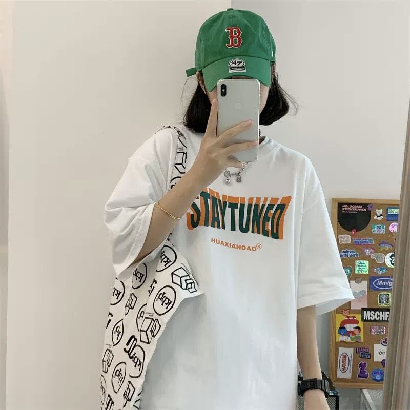 Áo thun tay lỡ Staytuned🥰🥰