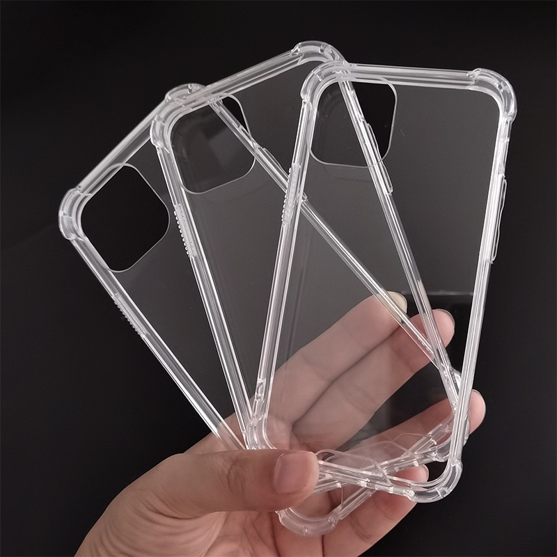 Ốp lưng điện thoại IP 12 mini promax trong suốt có viền 4 góc silicon dẻo giảm sốc, bảo vệ mặt sau hiệu quả
