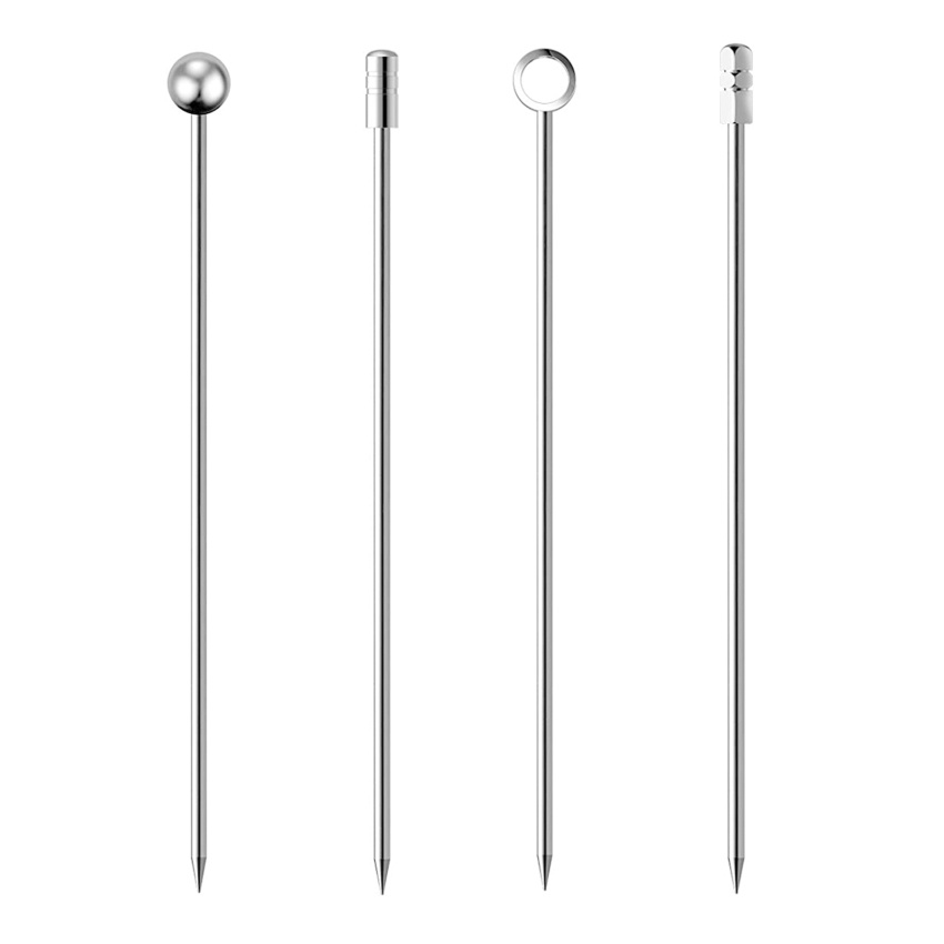 Bộ 10 Que Xiên Kim Loại Dùng Làm Cocktail Chuyên Dụng