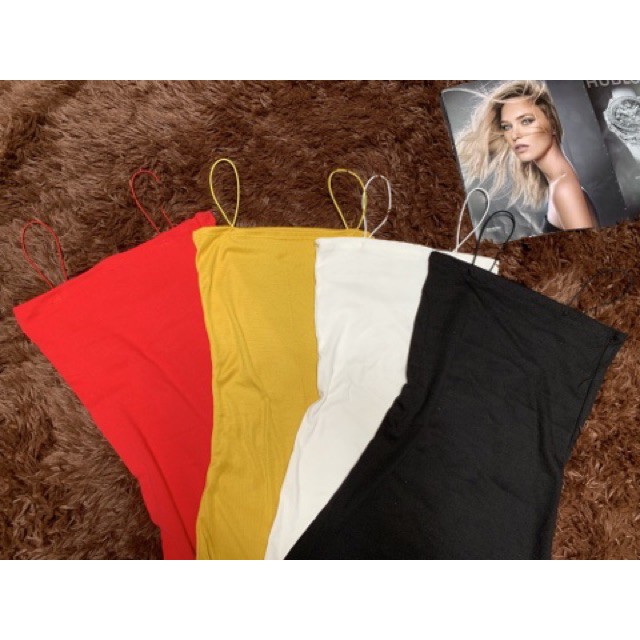2FASHIONISTA Đầm Body Trơn 2 Dây Sexy