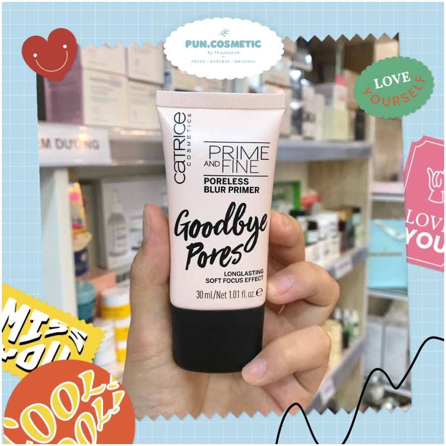 Kem lót Catrice Goodbye Pores Prime and Fine hồng 30ml