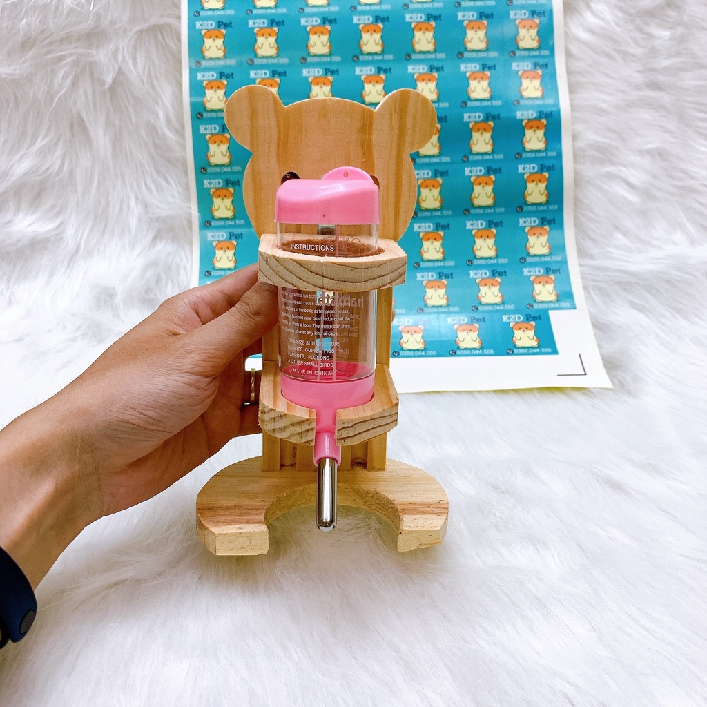 Đế bình nước hình gấu cho Hamster (ko kèm bình)