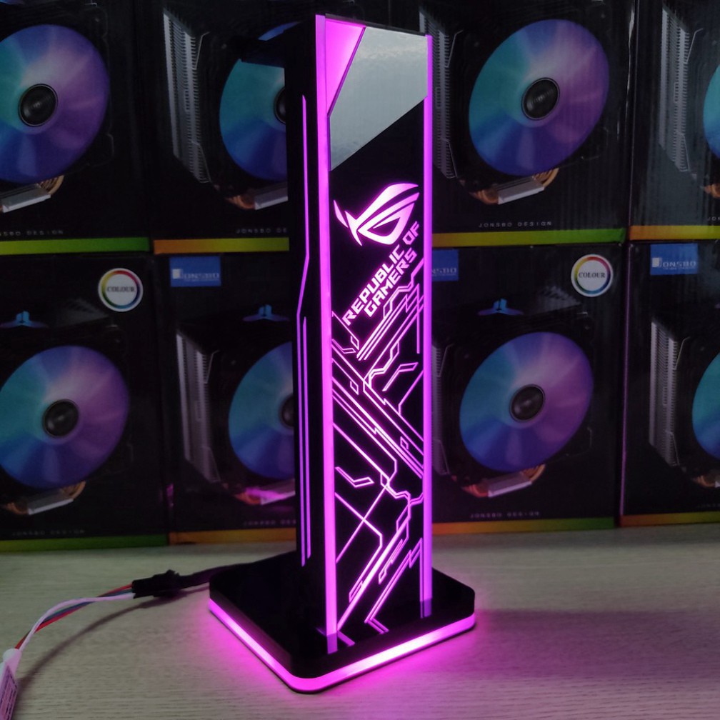 🎯  Giá treo tai nghe Gaming Logo ROG Pro Led RGB, tặng kèm bộ khiển màu led