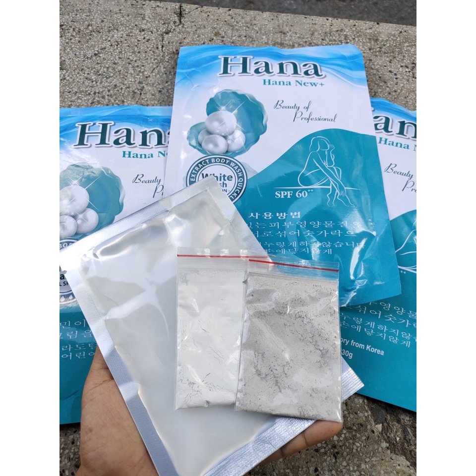 Tắm trắng hana xanh_ bịch 130gr_ lên tông sau 1 lần sử dụng