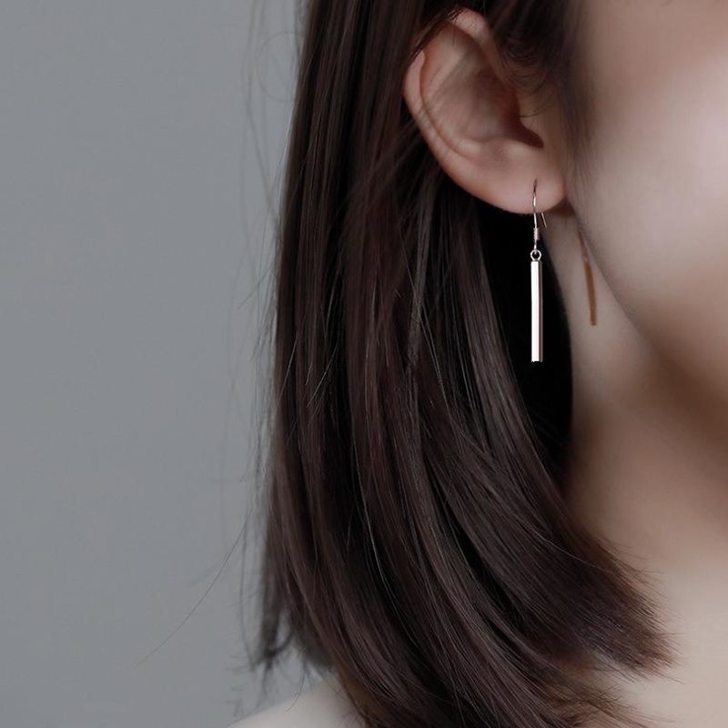 Khuyên tai WE FLOWER mạ bạc S925 thiết kế hình học thời trang đơn giản dành cho nữ