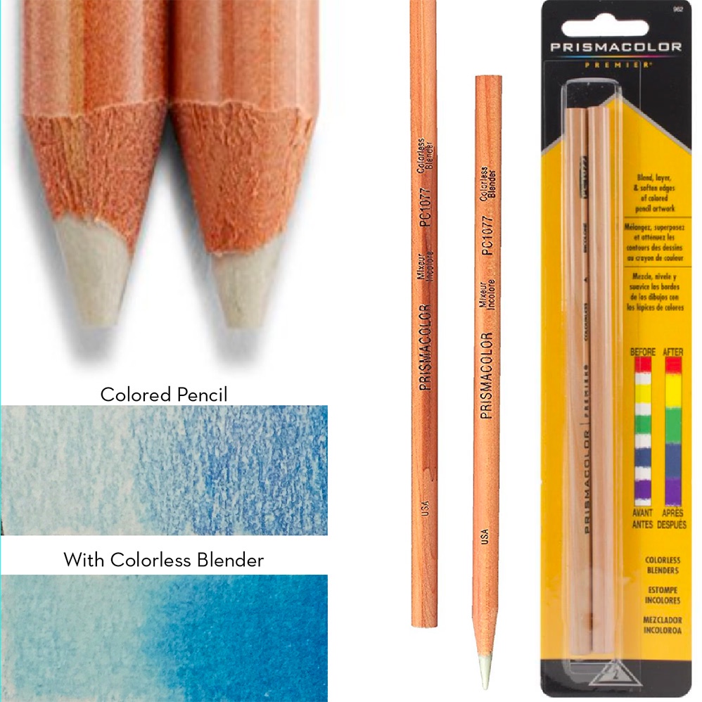 Bút chì blend màu Prismacolor Premier cao cấp Colorless Blender hạng họa sĩ, hòa màu siêu mịn, đẹp