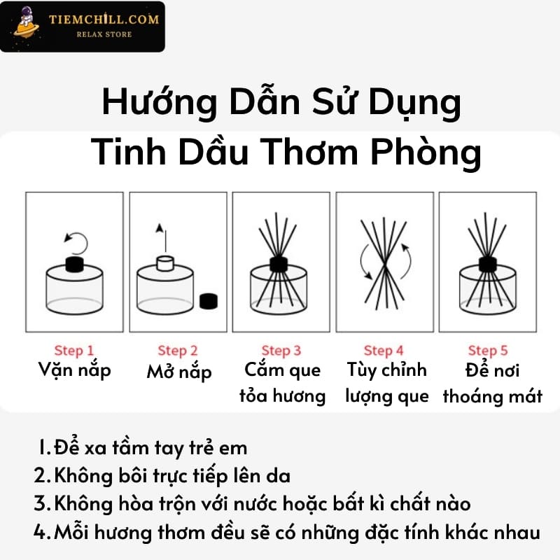 Tinh dầu thiên nhiên thơm phòng cao cấp nguyên chất 100ml TD02 xông phòng, đuổi muỗi - Chillme