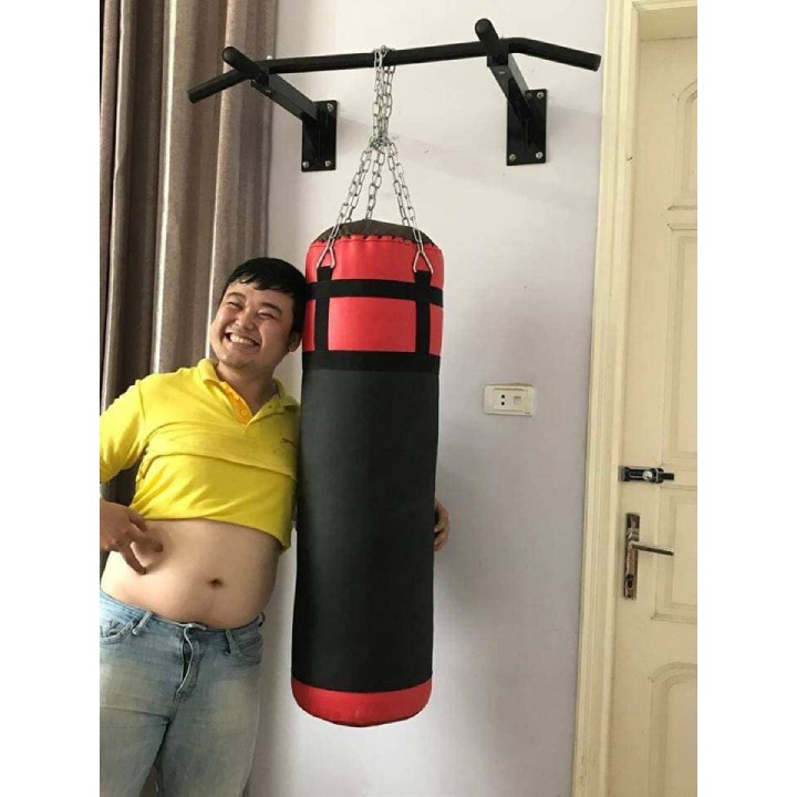 Bao cát tập đấm bốc boxing loại treo tường dài 100cm ( 1m ) đã nhồi sẵn ruột - Dụng cụ tập đấm bốc boxing chuyên nghiệp