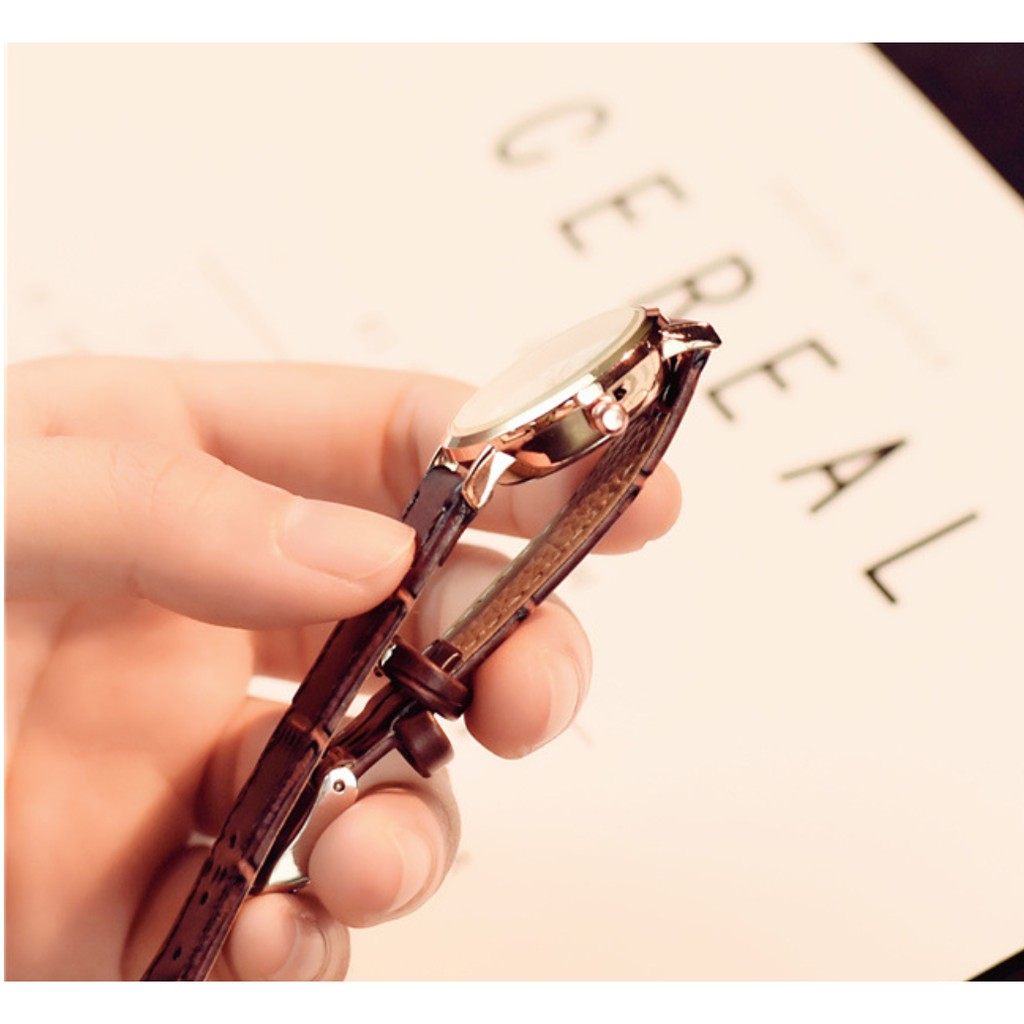 [CỰC ĐẸP] ĐỒNG HỒ NỮ DÂY DA KASIQI MẶT TRÒN KIM CƯƠNG LA MÃ THỜI TRANG | BigBuy360 - bigbuy360.vn