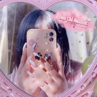 NailBox móng úp thiết kế sẵn Mẫu Sơn Flash Nơ Đen