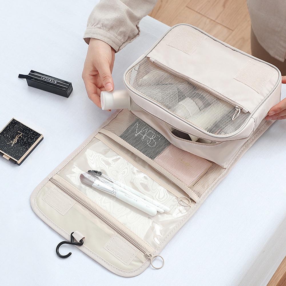 [Hàng mới về] Túi đựng mỹ phẩm trong suốt chống thấm nước sức chứa lớn đa năng