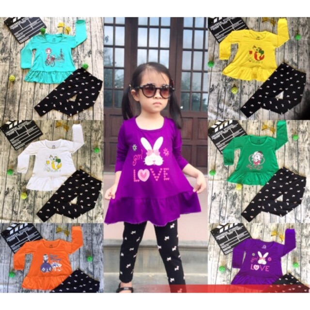 Bộ đồ xinh lung linh cho bé gái