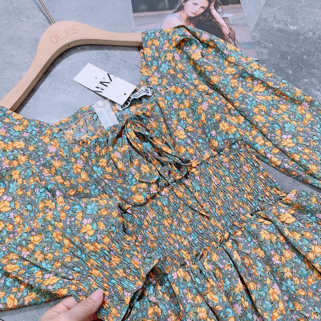 Đầm xòe nữ đẹp, đầm hoa nhí kiểu dáng thời trang, hàng thiết kế có size, chất đẹp, may kỹ | BigBuy360 - bigbuy360.vn
