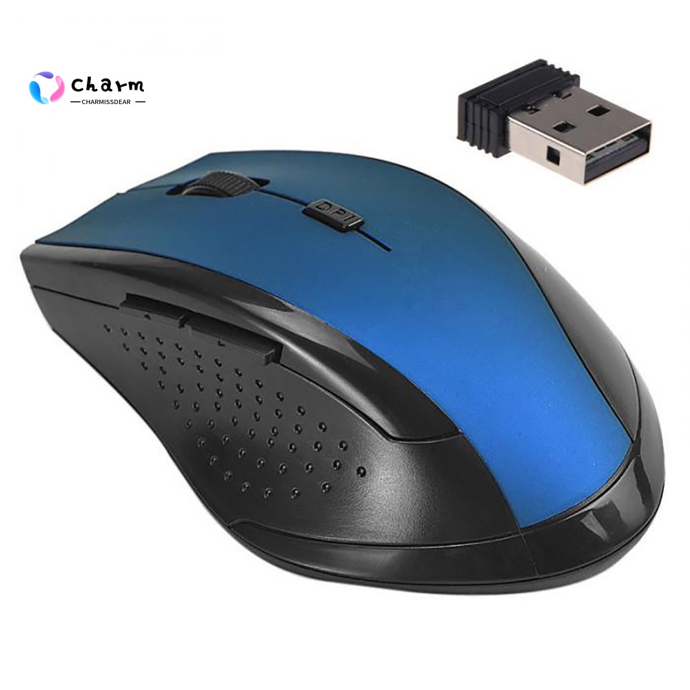 [CS] Stock PC Computer Laptop Ergonomic 6 Keys 3200DPI Optical 2.4GHz Wireless Gaming Mouse