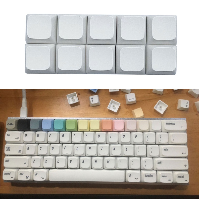 Set 10 nút bàn phím cơ PBT XDA Profile 1U tiện dụng