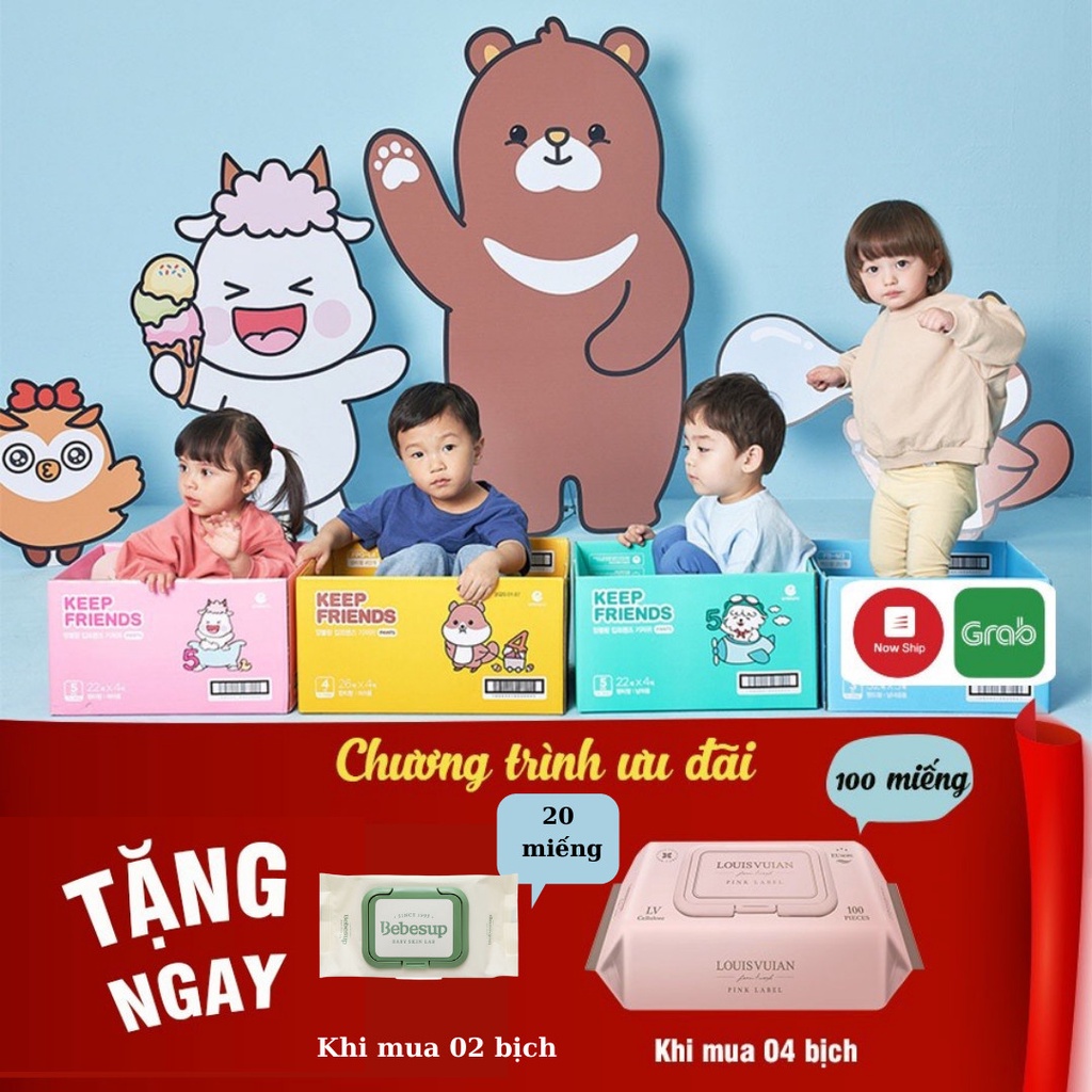 [KÈM QUÀ TẶNG] Bỉm Enblanc KEEP FRIEND nội địa Hàn quốc (mẫu mới 2020) đủ size dán/quần S40,M32,L28,XL24