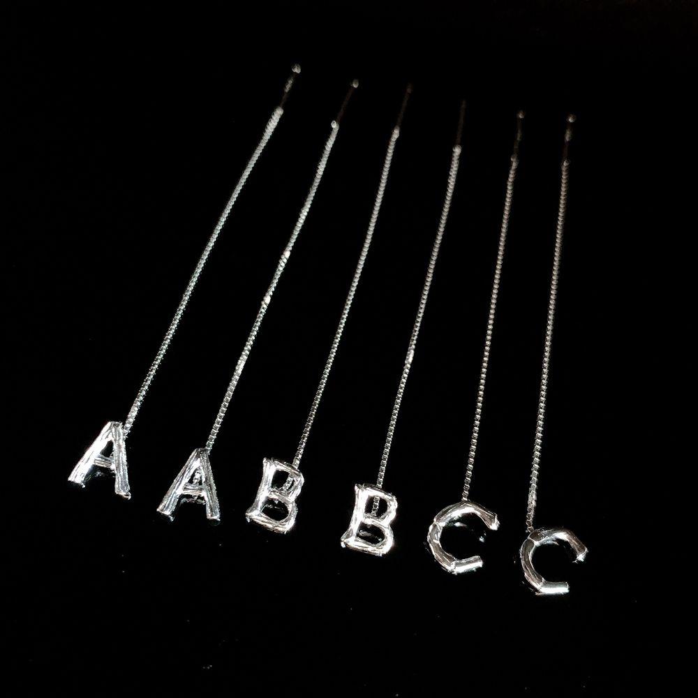 Bông Tai Chữ Cái Bằng Đồng Sáng Tạo Phong Cách Hàn Quốc 2Lilife