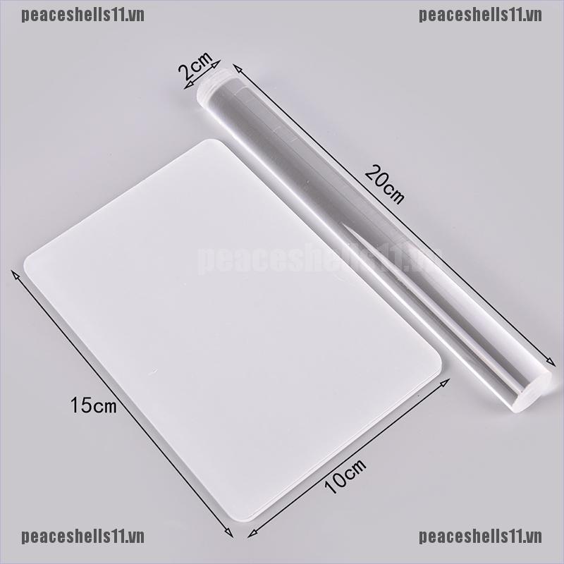Cây Lăn Đất Sét Acrylic Trơn DIY