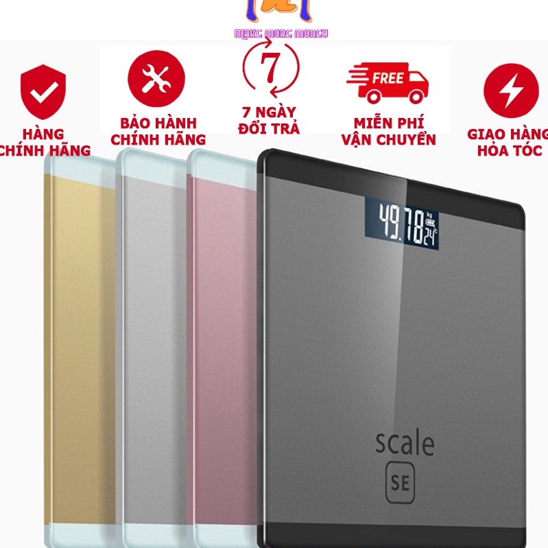 Cân sức khỏe điện tử chính hãng cân mini iScale SE 150kg màn hình LCD rõ nét, kính cường lực cao cấp thiết kế gọn nhẹ A9