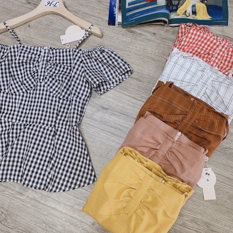 Bán sỉ áo kiểu dây kẻ  chất voan