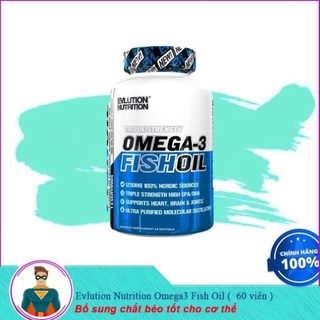 [XẢ KHO] [Sale] Thực Phẩm Bổ Sung Chất Béo Tốt Evl Omega3 Fish Oil (120 viên)