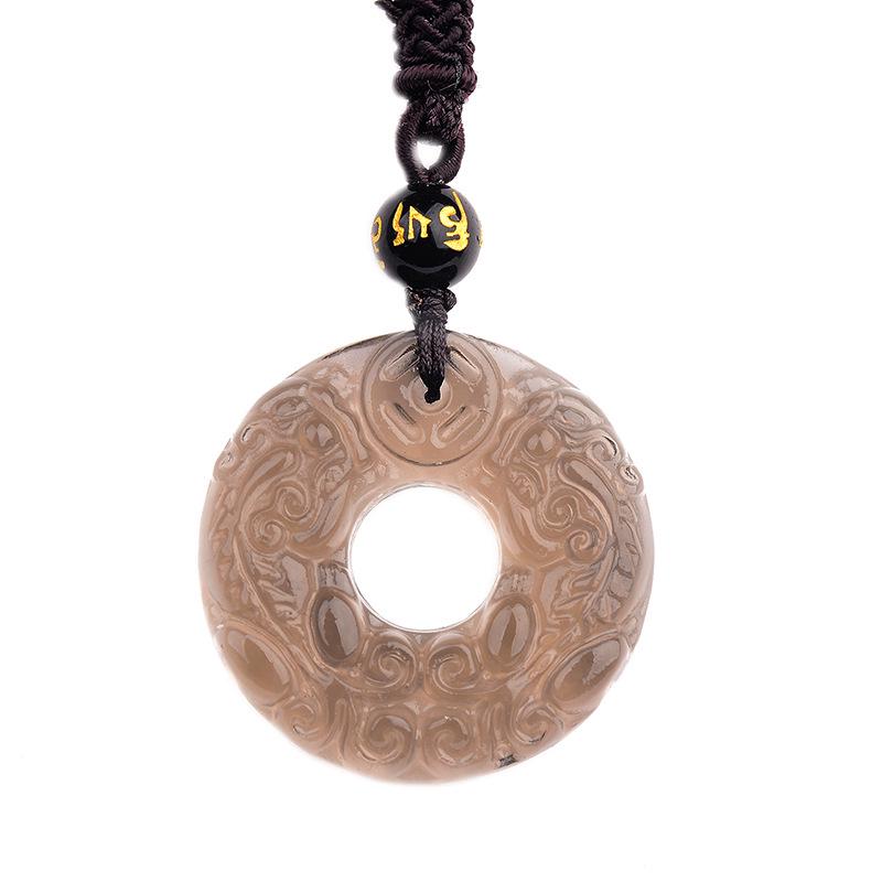 Mặt Dây Chuyền Đá Obsidian 7a 4 Phong Cách