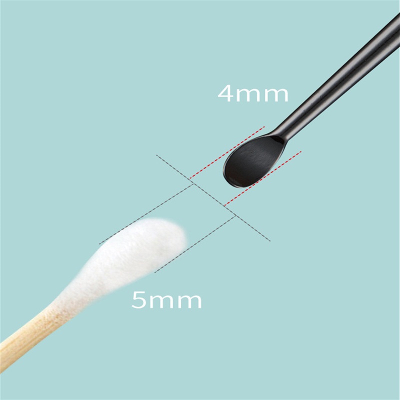 2 Cái Thép Không Gỉ 360° Dụng Cụ Lấy Ráy Tai Hai Đầu Linh Hoạt Tiện Dụng