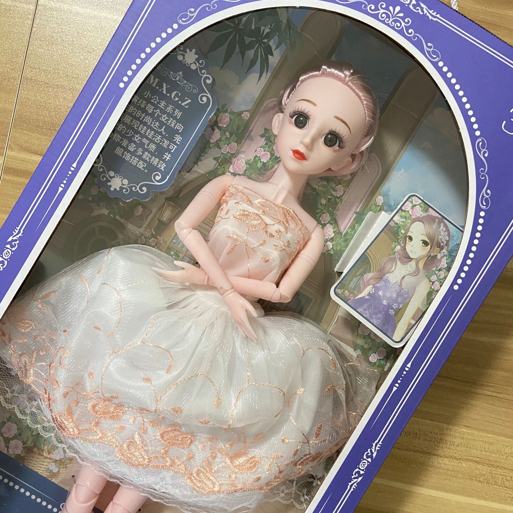 ♀✧Đồ chơi Búp Bê Barbie cỡ lớn 60cm có khớp phiên bản giới hạn, công chúa dễ thương kèm hộp làm quà tặng cho bé