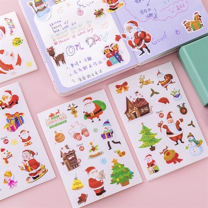 Tấm sticker Merry Christmas / Noel