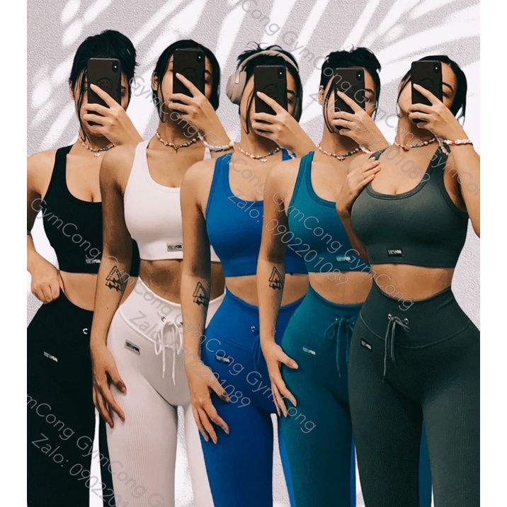 [Hàng Cao Cấp]Bộ đồ tập Botee Flex (bra trơn)