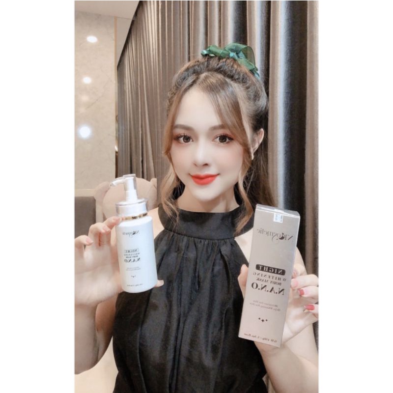 Ủ TRẮNG HẤP ĐÊM NANO| Nâng tone da, cấp ẩm