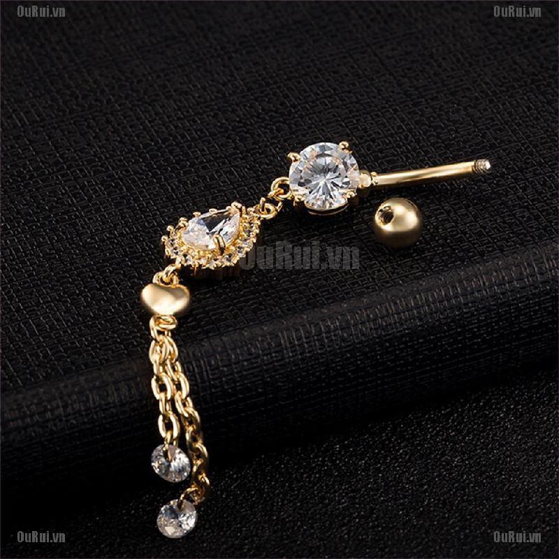 Khuyên Rốn Đính Đá Thời Trang Cá Tính Cho Nữ